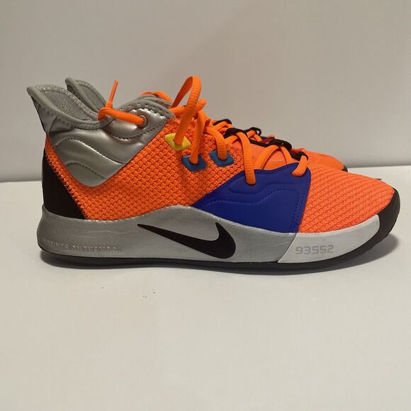 Nike PG3 NASA Basketball Shoes Men’s Size 8.5 Orange/Metallic Silver No Box main image 10